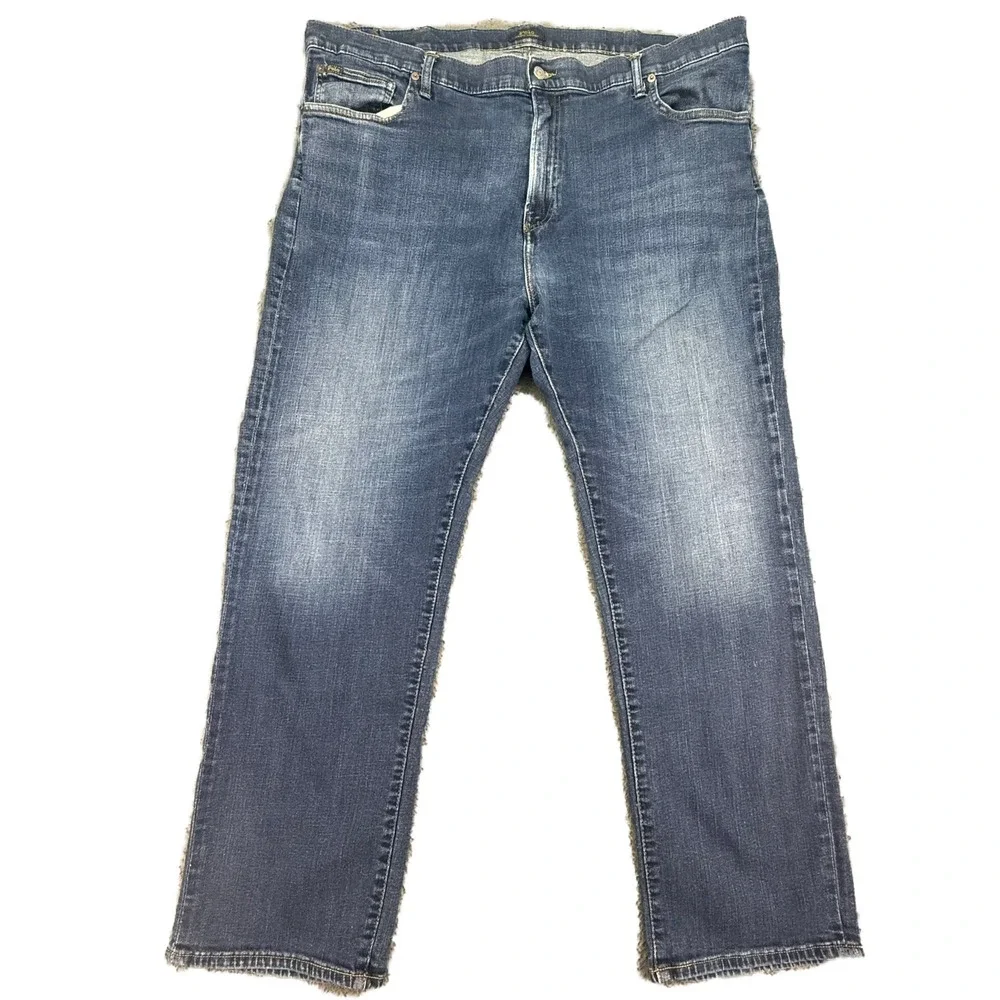 Polo‎ Ralph Lauren Jeans Mens 46x32 Blue Hampton Relaxed Straight Leg Denim